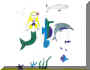 mermaids, dolphins, and cool sharks!