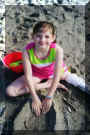 Me playing in the sand.