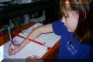 Signing the guest register at the carousel.