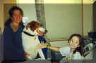 Me with the therapy dog.