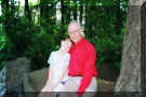 Me and my grandpa in the church yard.