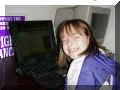 Me at the computer again, making a GOOD smile for the camera!