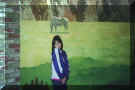This was a wall that they painted horses on!
