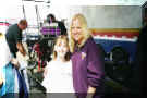 Me and Kim Parker, another driver.