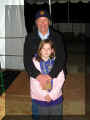 Codi with Governor Kulongoski during the evening luminaria ceremony.