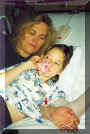 Me laying down with Mama Loni
