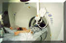 Me in the CT scan machine.  I know it looks scary but it's pretty easy really.  All you do is lay there and it takes pictures inside your body. 