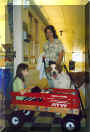 Me with the therapy dog