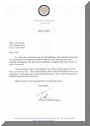 My letter from the Oregon State Governor, Ted Kulongoski.