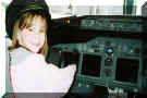 In the cockpit of the plane on the way home.